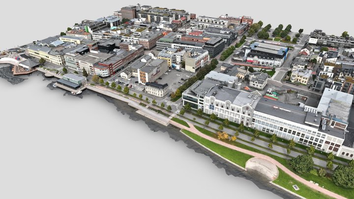 Drone 3d-scan - Drammen 3D Model