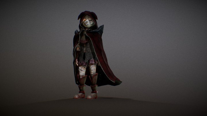 Hooded Boy 3D Model