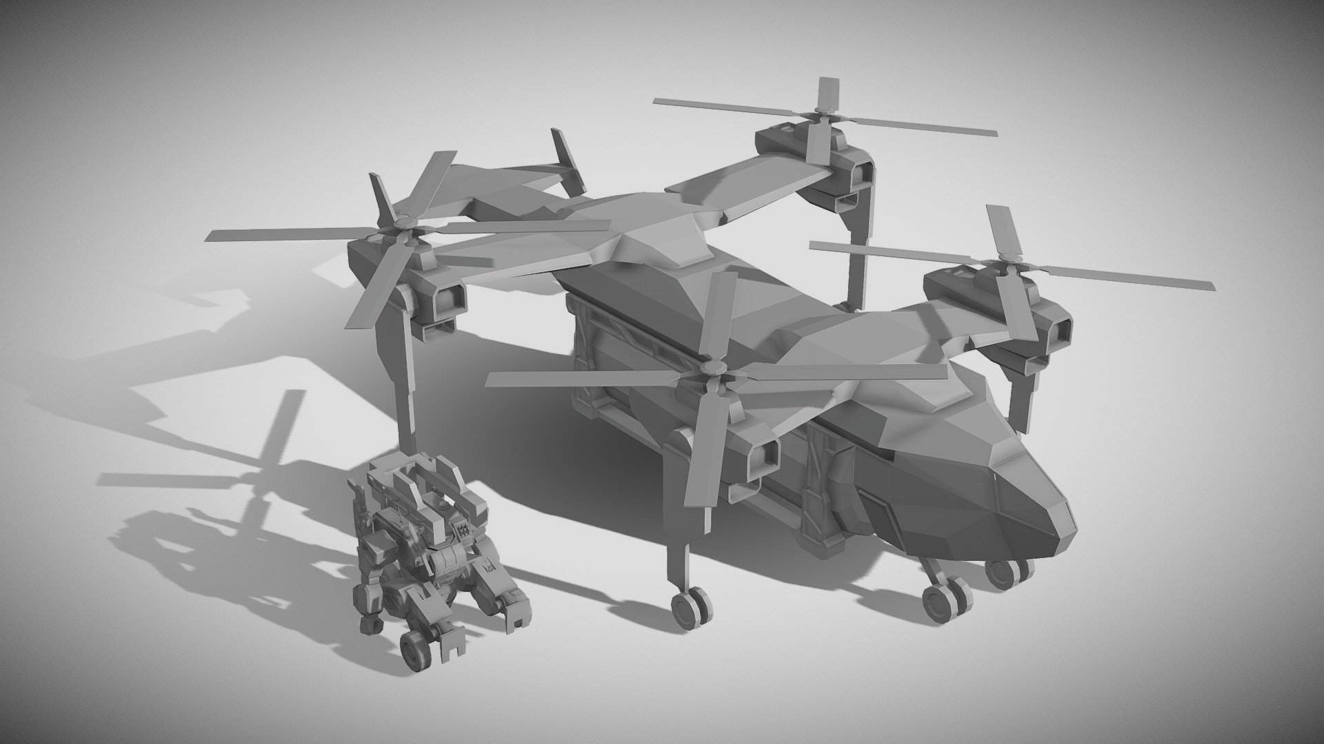 Transport Helicopter - Download Free 3D model by EXcalibur117 [a87ba2e ...