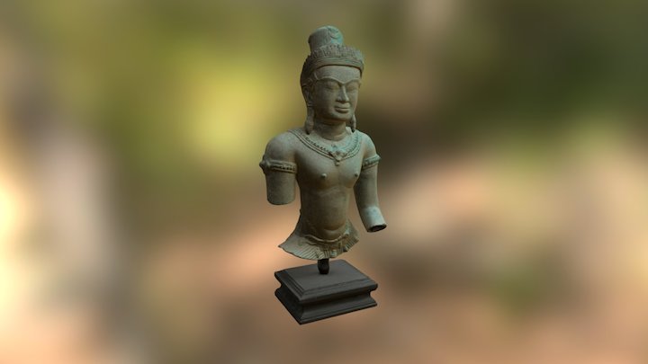 Bust of a Chinese Statue 3D Model
