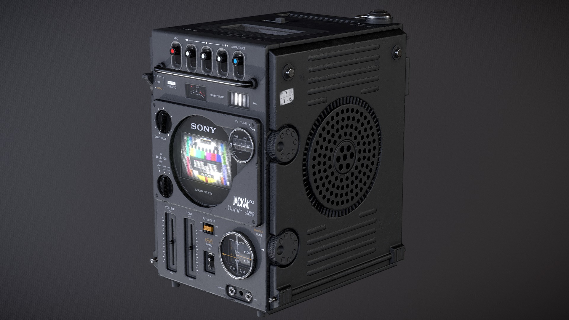 Vintage Sony Jackal 300 - 3D model by visualtech48 (@visualtech48