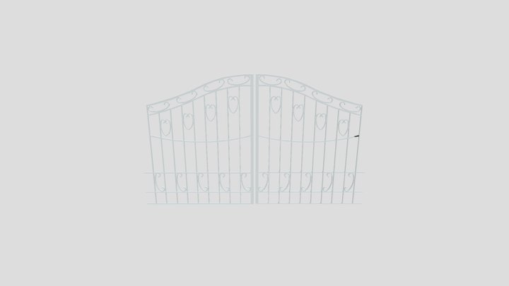 Portail En Fer Forge Generer 3D Model
