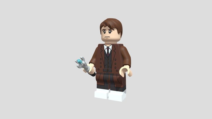 10th Doctor Minifigure - Doctor Who 3D Model