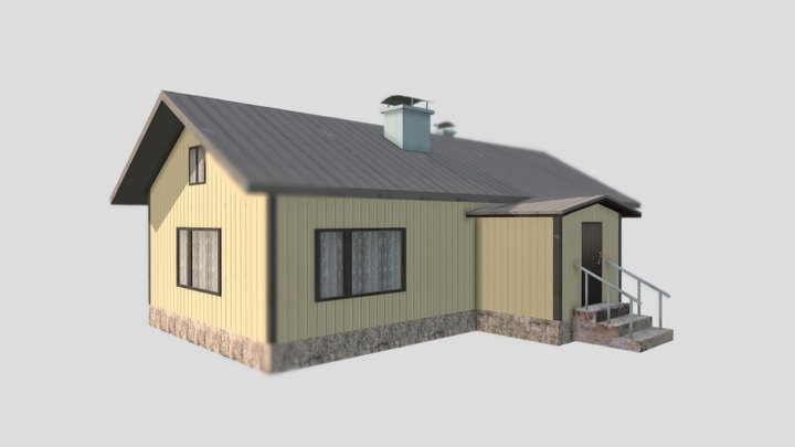 Small finnish house 3D Model