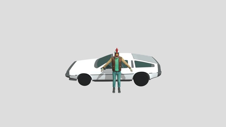 Jacket Hotline miami Richard 3D Model