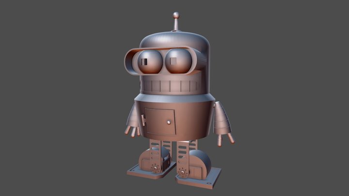 Bender Chip-e 3D Model