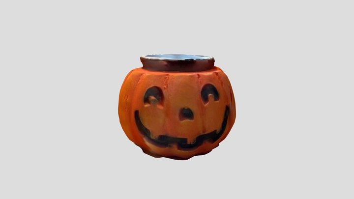 Pumpkin Candle Holder 3D Model