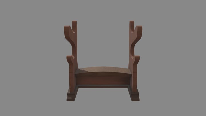Sword Rack 3D Model
