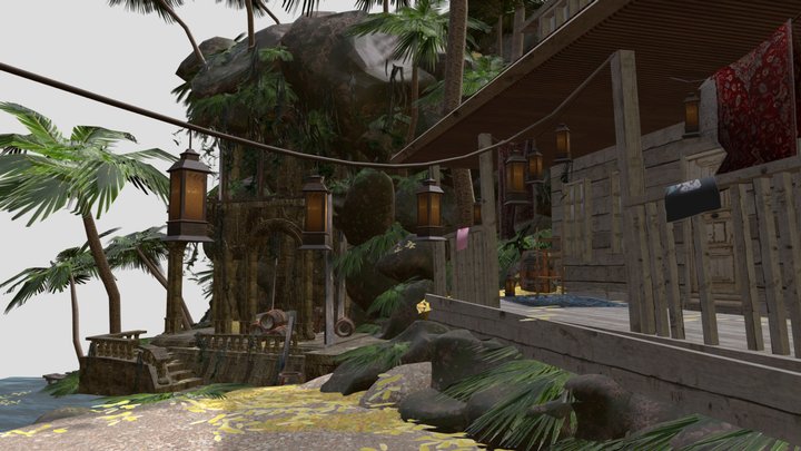 DAE Diorama - By the ocean 3D Model