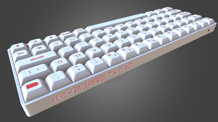 Keyboard TX-130 3D Model