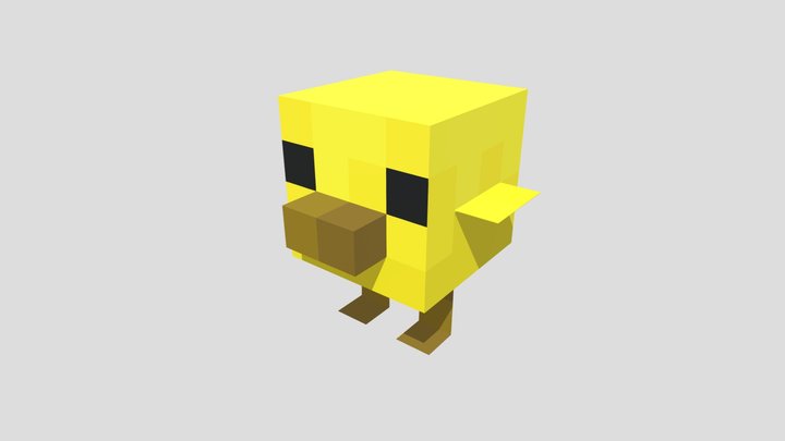 minecraft chick 3D Model