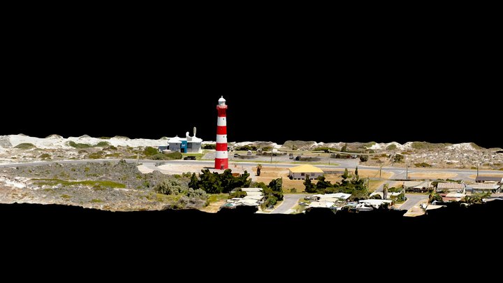 Point Moore Lighthouse, Geraldton, WA 3D Model