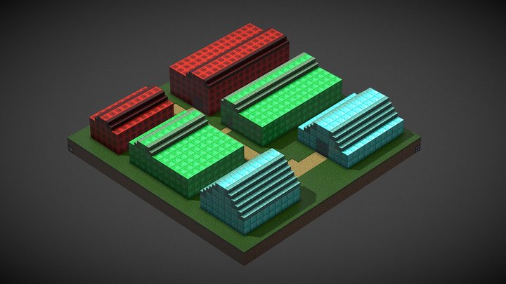 Technology Village code in Python! 3D Model