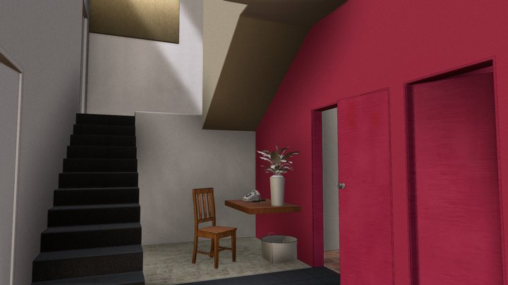 Casa Estudio Luis Barragan Mexico 3D Model