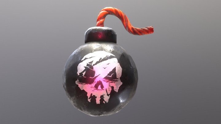 Free asset : Pirate Bomb 3D Model