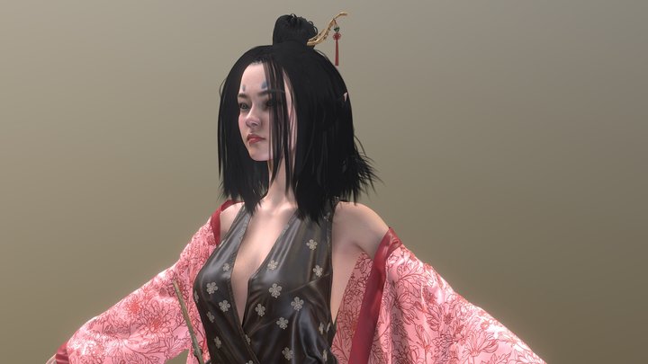 blackmyth wukong: yumian - 萍萍 3D Model