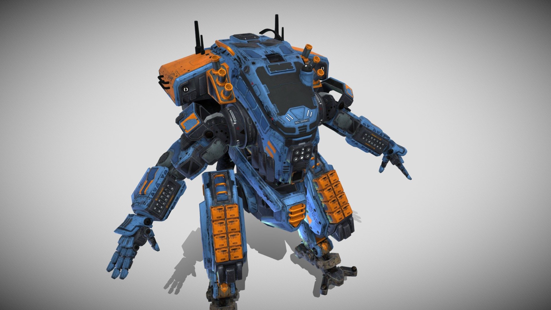 Titanfall 2 Northstar inspired titan - 3D Printable Model on