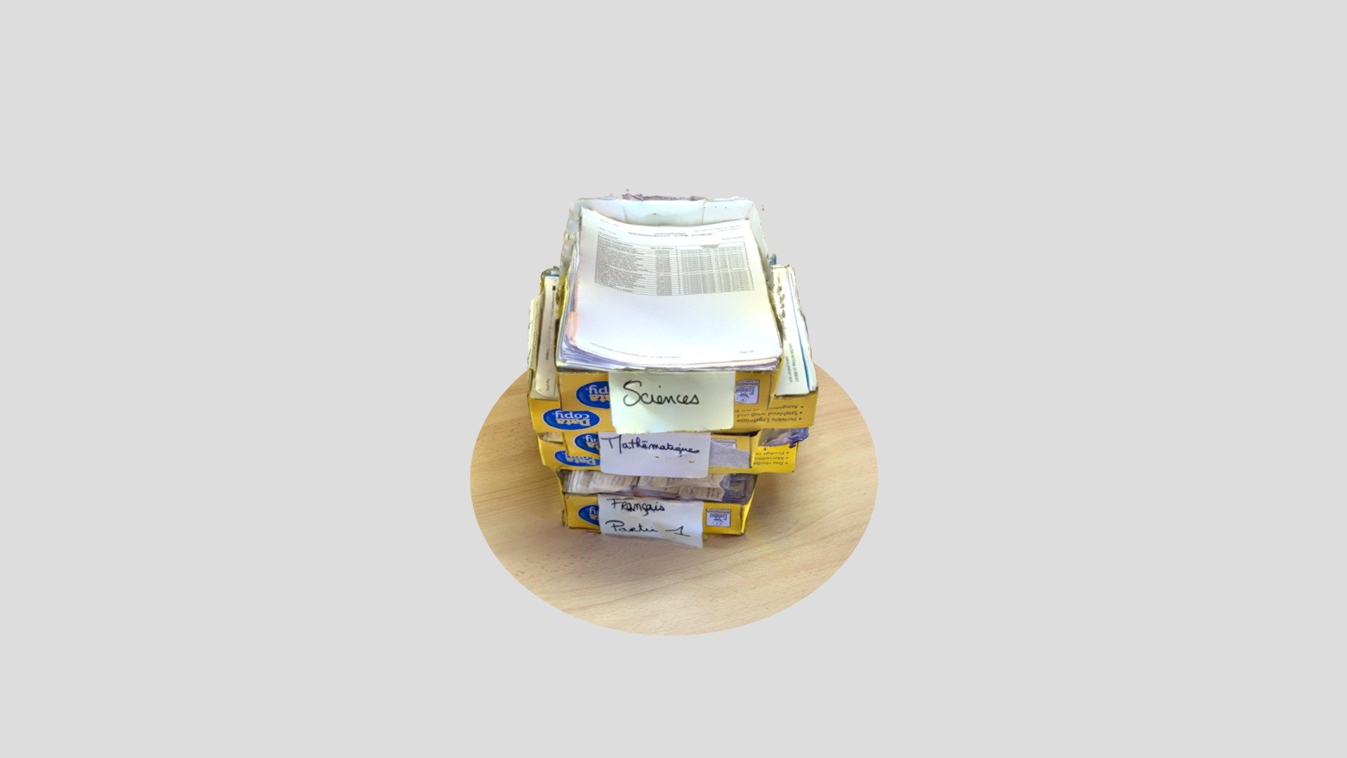 tour papier carton