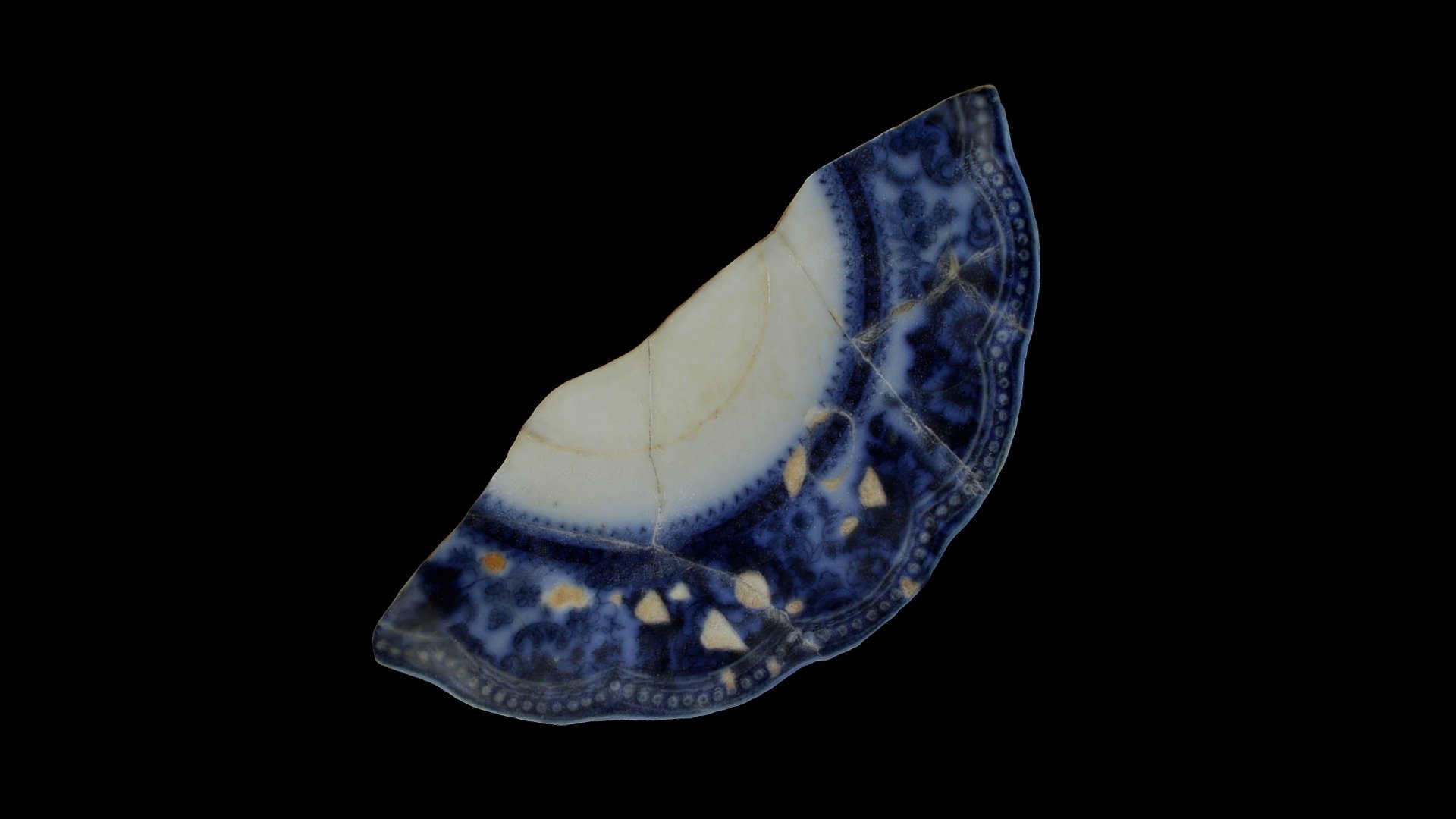 Johnson Brothers Flow Blue Ceramic Dish