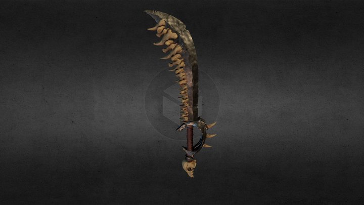 Spikarog, Curved Blade of Gorym 3D Model