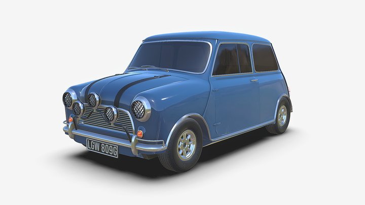 Austin Mini Cooper S (Italian Job Mini) 3D Model