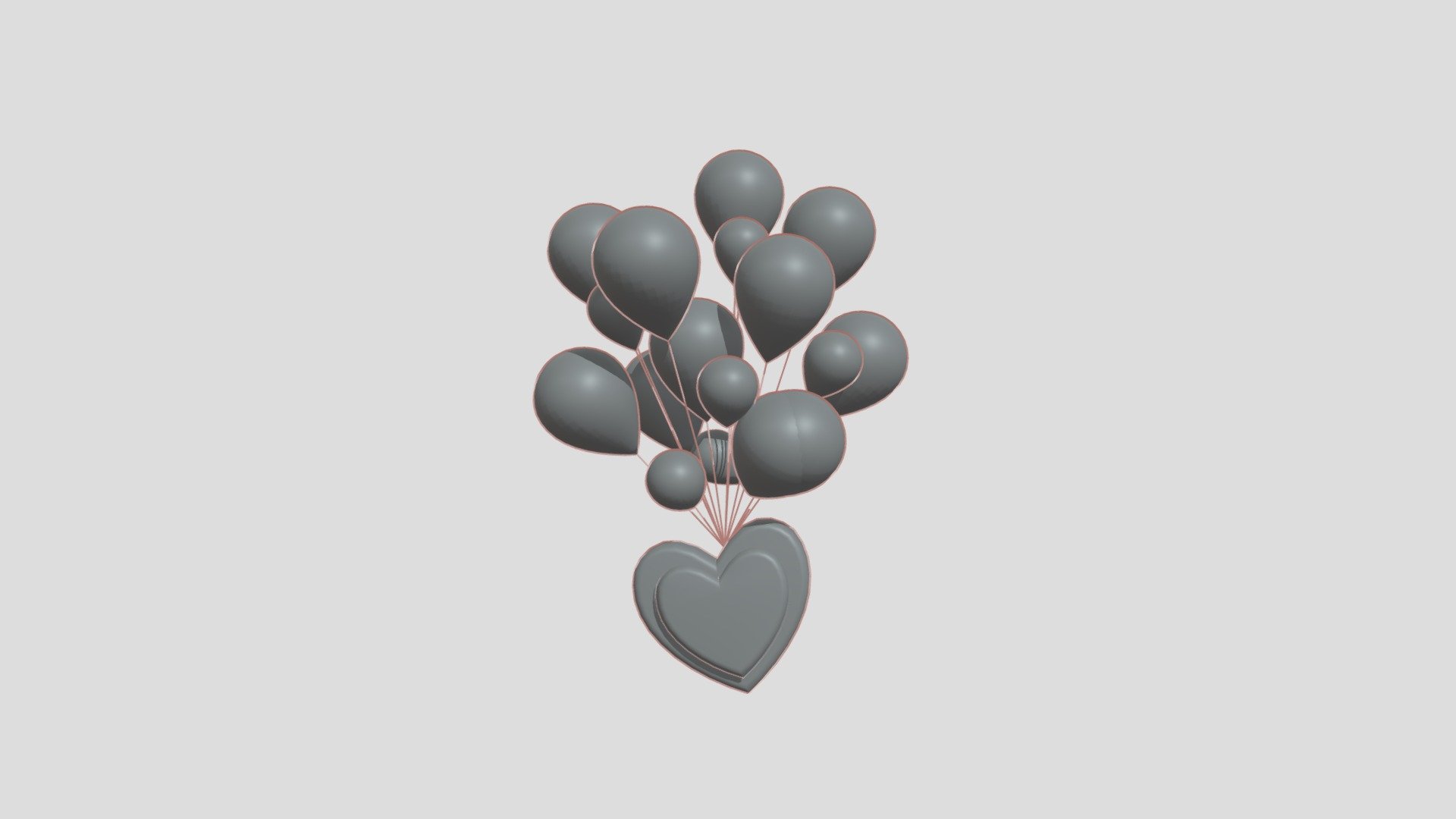Balloons - 3D model by dixhez100 [a88ddf6] - Sketchfab
