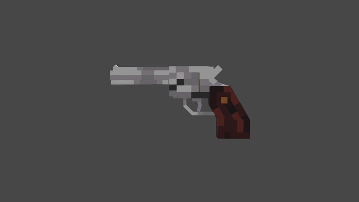Colt Python Revolver 3D Model