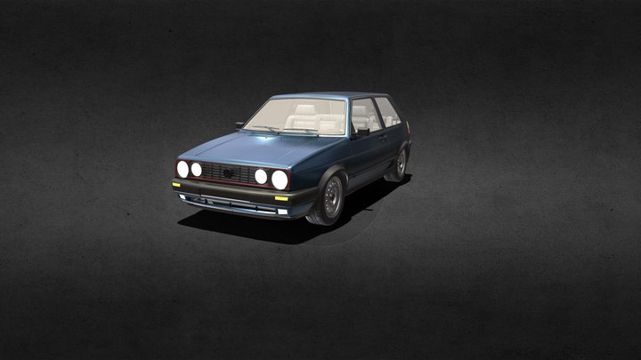 Golf GTI MK2 3D Model