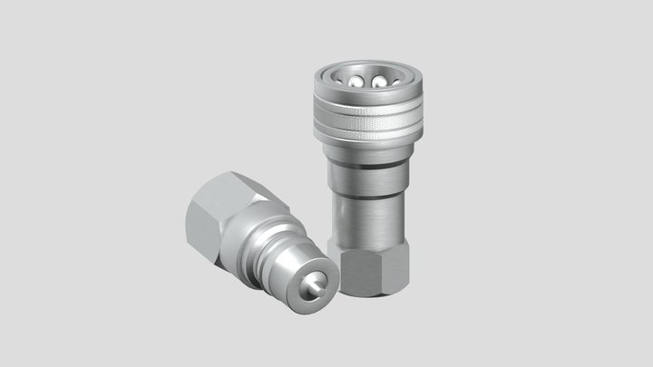 Hydraulic connectors 3D Model