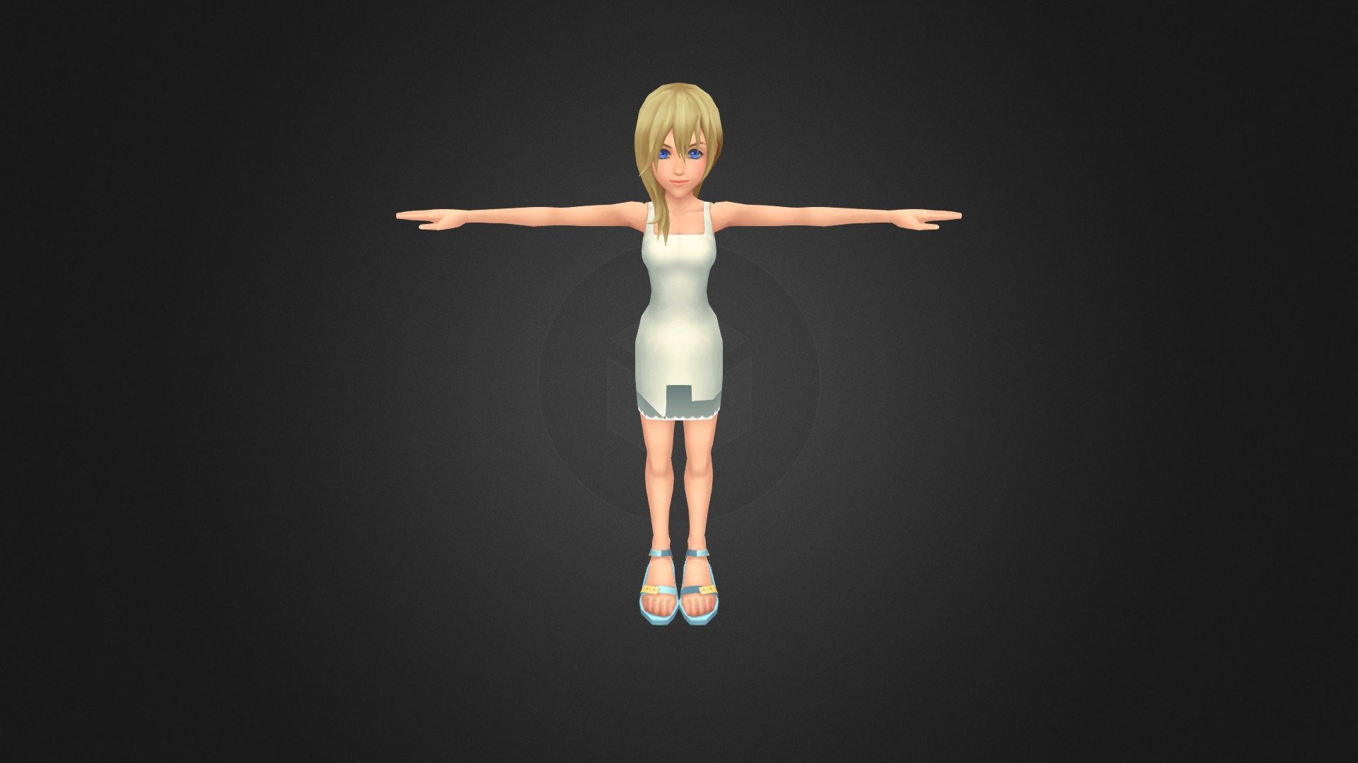 PSX PS2 PS3 - Kingdom Hearts 2 - Namine - 3D model by entei555 (@entei555)  [a89303e]