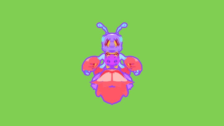 Hormiga Feliz 3D Model