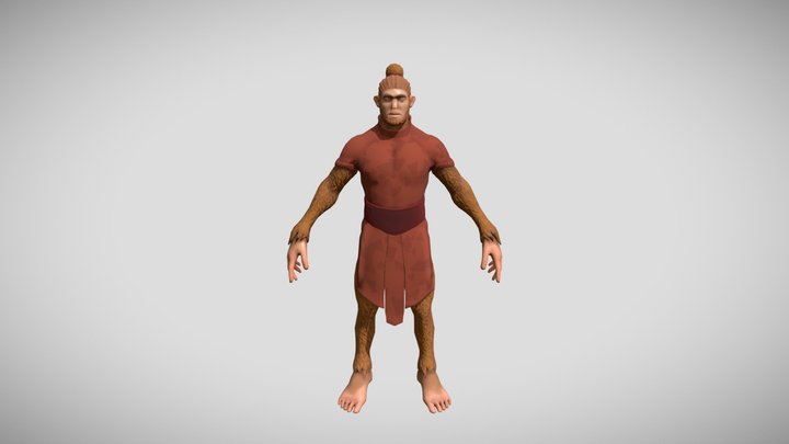 Monkey Man 3D Model