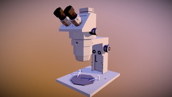 microscopio de diseccion - lowpoly 3D Model