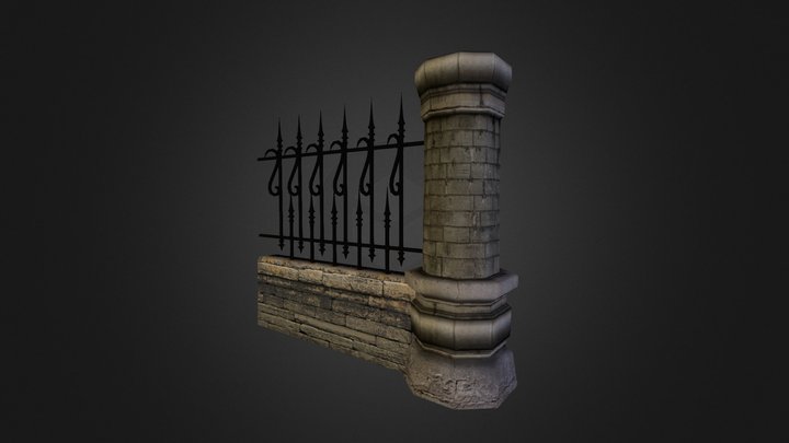Sinister Fence 3D Model