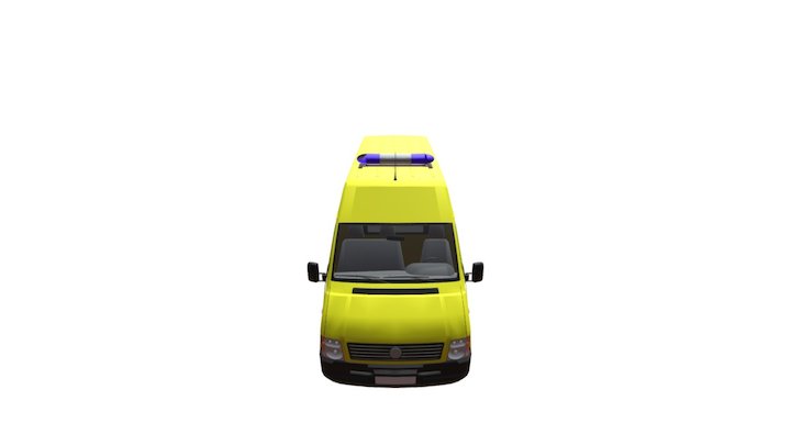 Zluta sanitka 3D Model