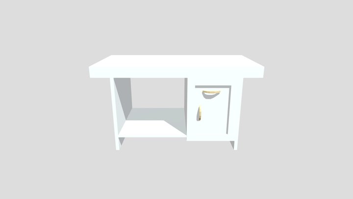 STUDY TABLE 3D Model