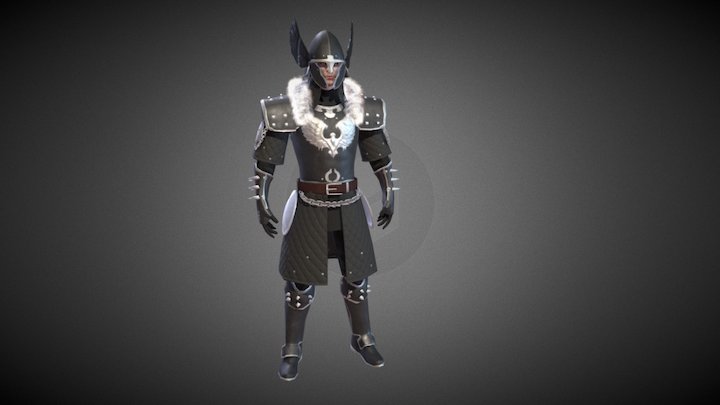 Warrior based on concept from Vindictius. 3D Model