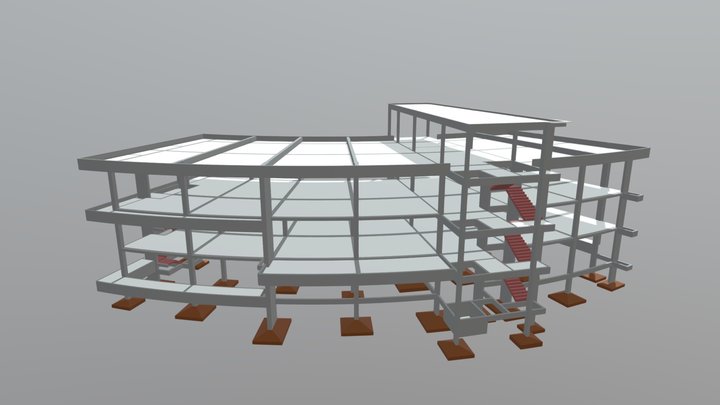 Centro Admin. Sicredi - Santa Cruz do Sul 3D Model