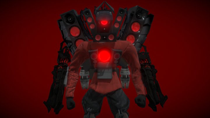 Upgraded titan speakerman – Kostenloses 3D-Modell STL
