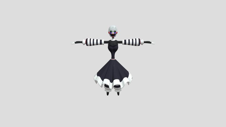 Stylized Puppet from FNaF 3D Model
