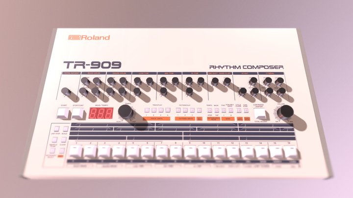 Roland TR-909 3D Model
