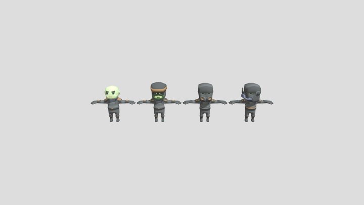 Soldiers 3D Model