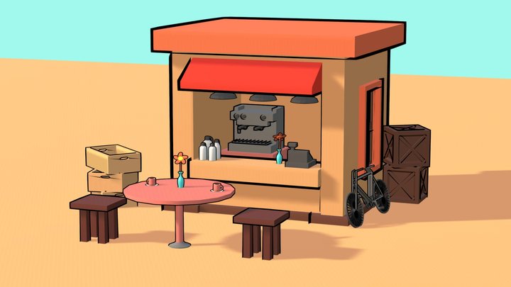 restaurant cute 3D Model
