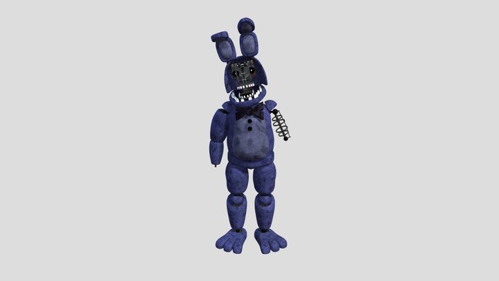 FNAF Witherd Bonnie Orgin Blender 3D Model