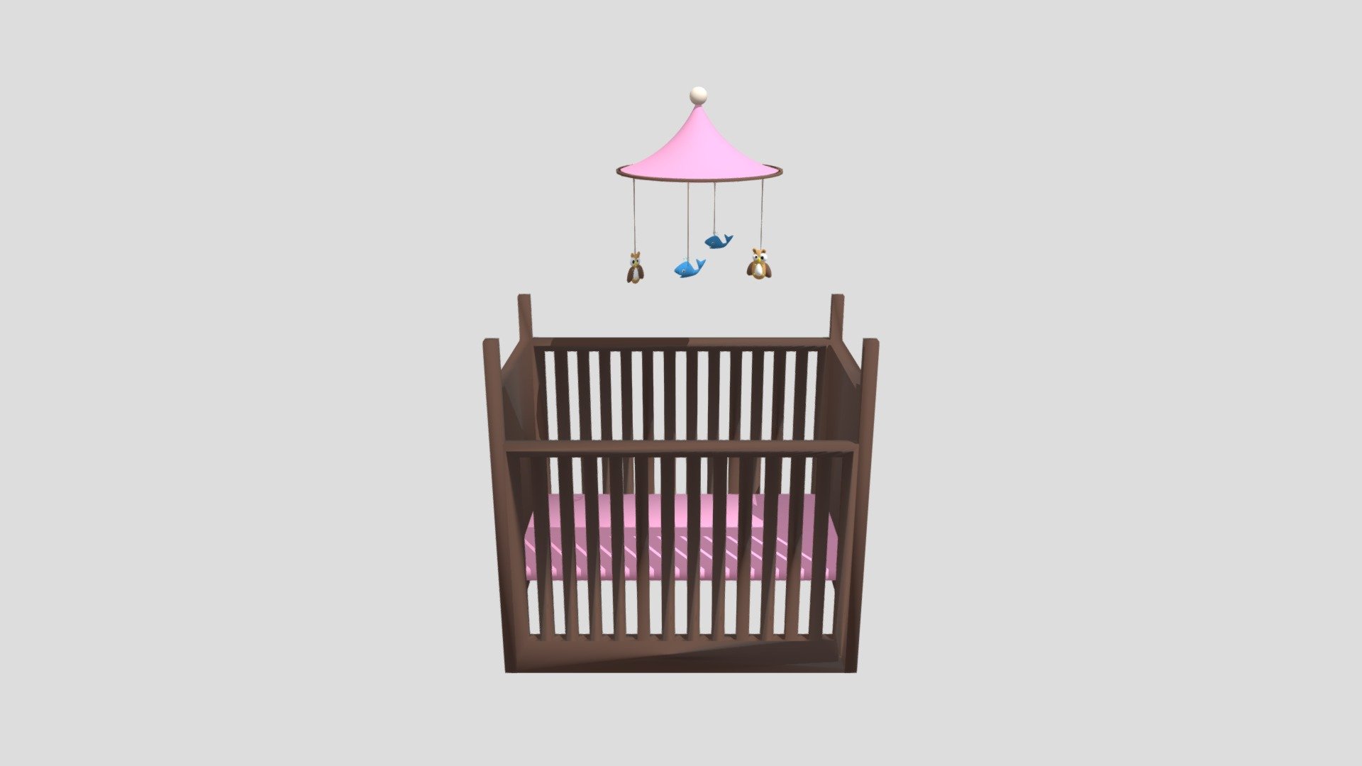 Baby's Cot with Mobile