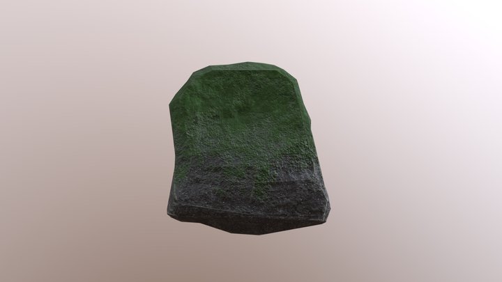 Rock1_Moss_CH 3D Model