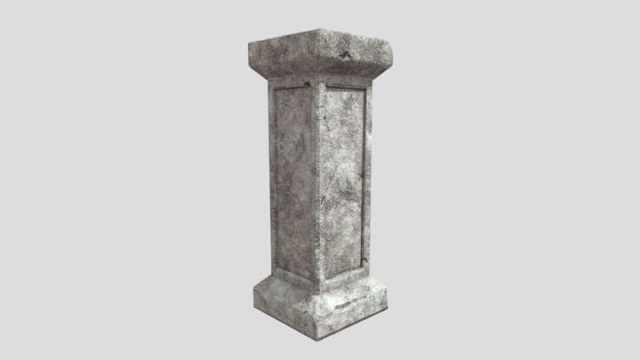 Stone Pillar 3D Model