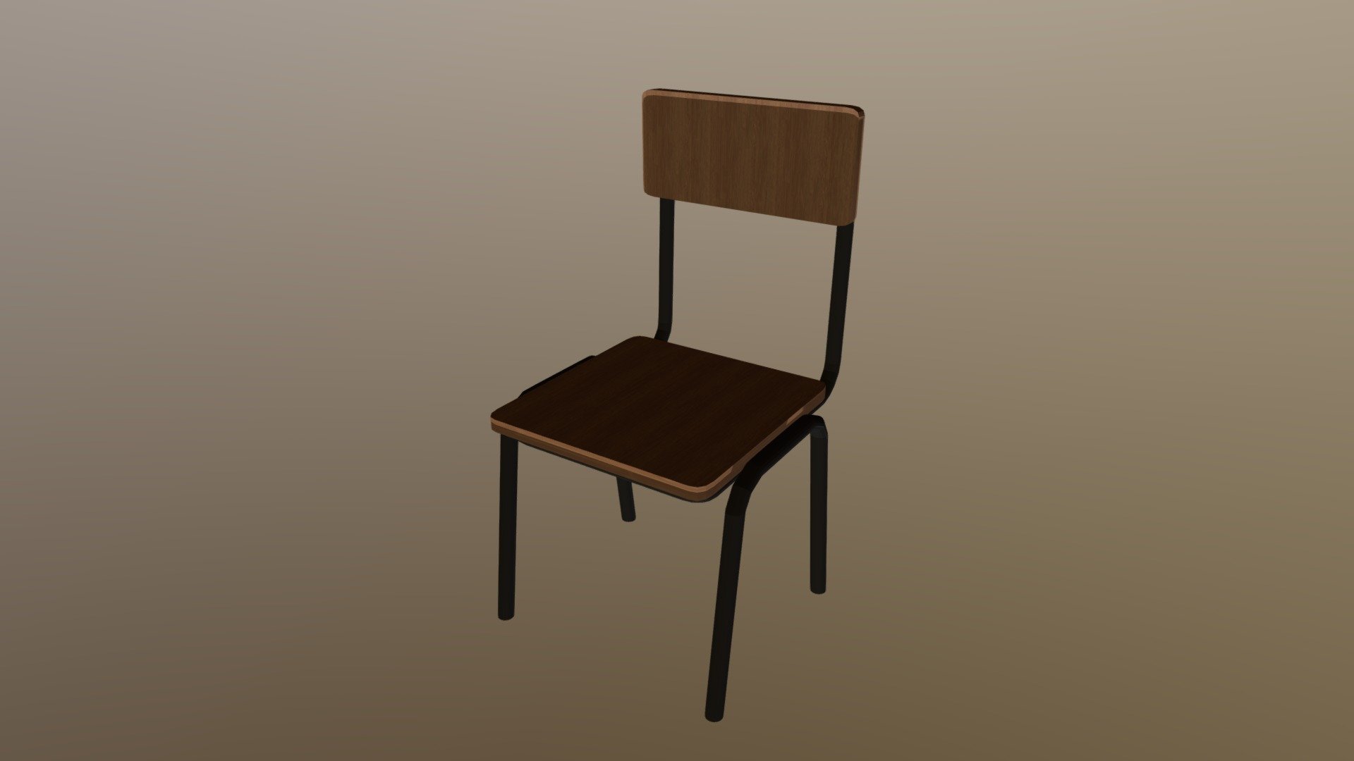 School Chair Model 3D model by Charlie Southwood (CharlieSouthwood