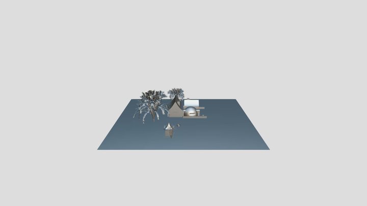 Cenario Externo UVA 3D Model
