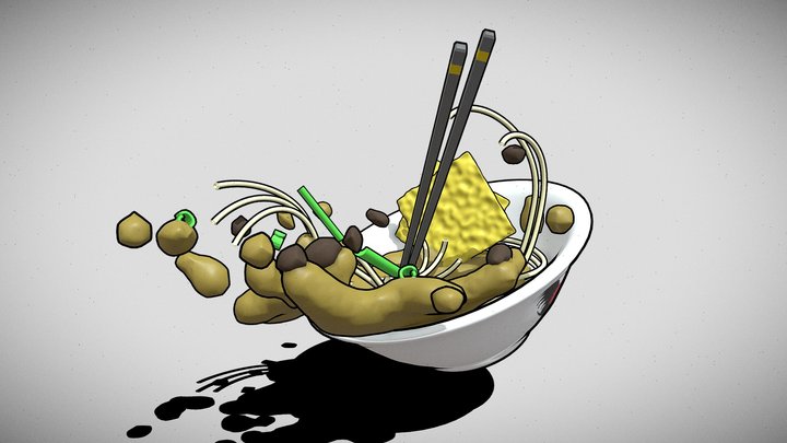 MIE AYAM (CHICKEN NOODLE) 3D Model